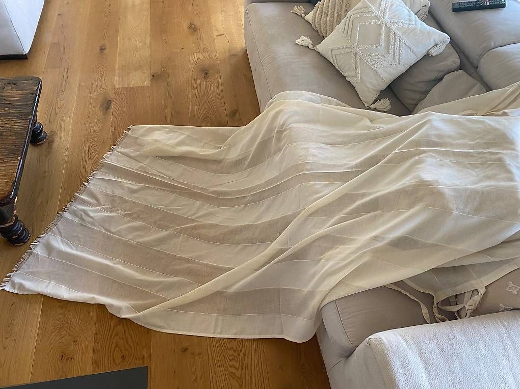 Vorhänge: Vendesi 4 tende, colore bianco bianco beige – Gebraucht aus Novazzano von sol_vk8x 1