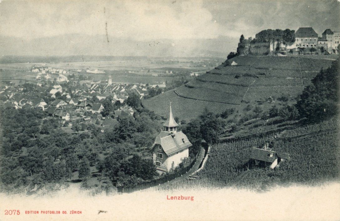 Cartoline postali: Lenzburg  AG         ca.  1 9 0 5 – Usato da Brig venduto da Valcards54
