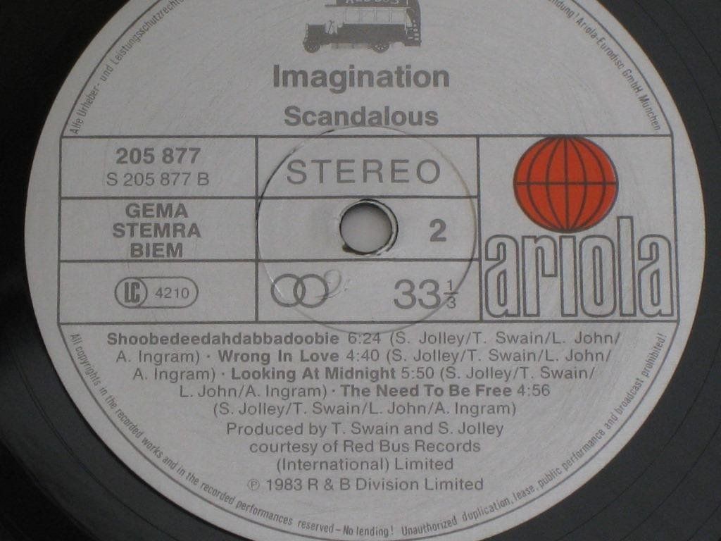Vinyles: LP - IMAGINATION - SCANDALOUS – D'occasion à Steckborn par Quo7 3