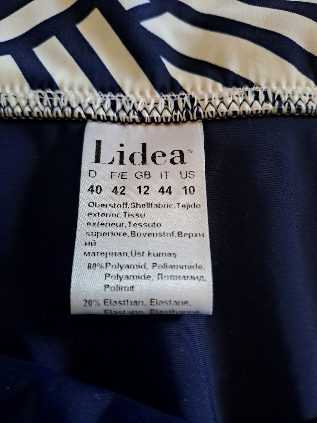 Costumi da bagno & Bikini: Lidea Bikini-Set Grösse 40/E dunkelblau weiss neuwertig – Nuovo e nell'imballaggio originale da Basel venduto da Sevenaa 5
