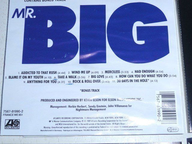 CD: 4CD's - White Ford, Santana, Mr. Big, the Commitments – Usato da Unterbäch VS venduto da diquq 2