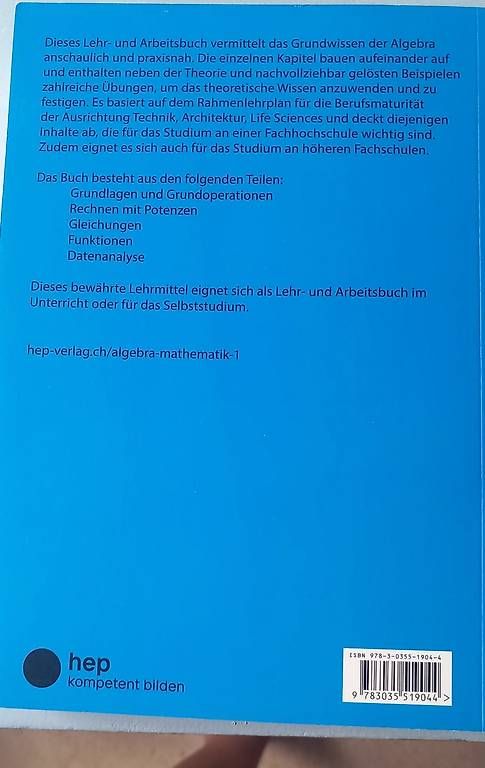 Libri: Algebra Mathematik 1 Berufsschule – Usato da Elsau venduto da wal_g7zn 2