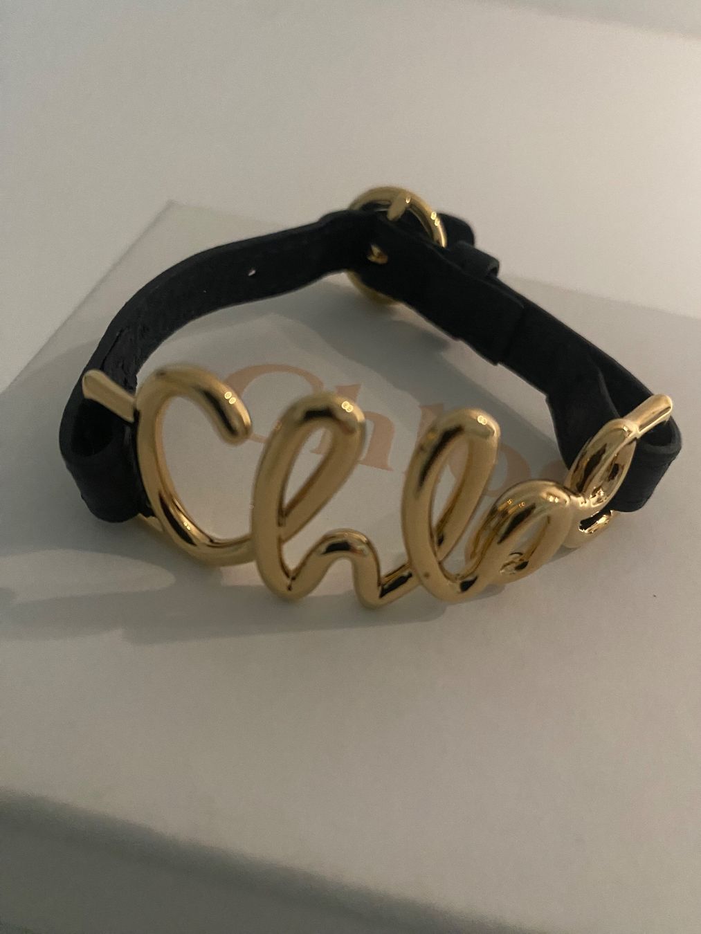 Chloé Armbänder & -reifen: Chloe Armband Neu Schwarz Leder – Neu (gemäss Beschreibung) aus Holderbank SO von SUS-2021 1