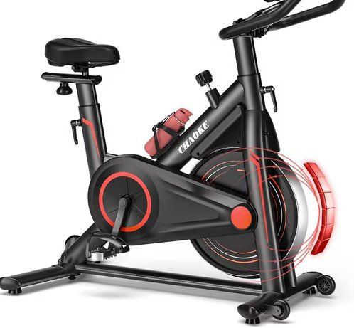 Vélos d'appartement: CHAOKE Heimtrainer mit App Farbe Rot/Schwarz – Neuf (Voir description) à Illnau par Tarzan200 5