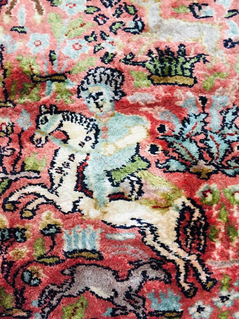 Tapis: Vintage Persischer Teppich 100% Seiden – D'occasion à Schaffhausen par vintageville