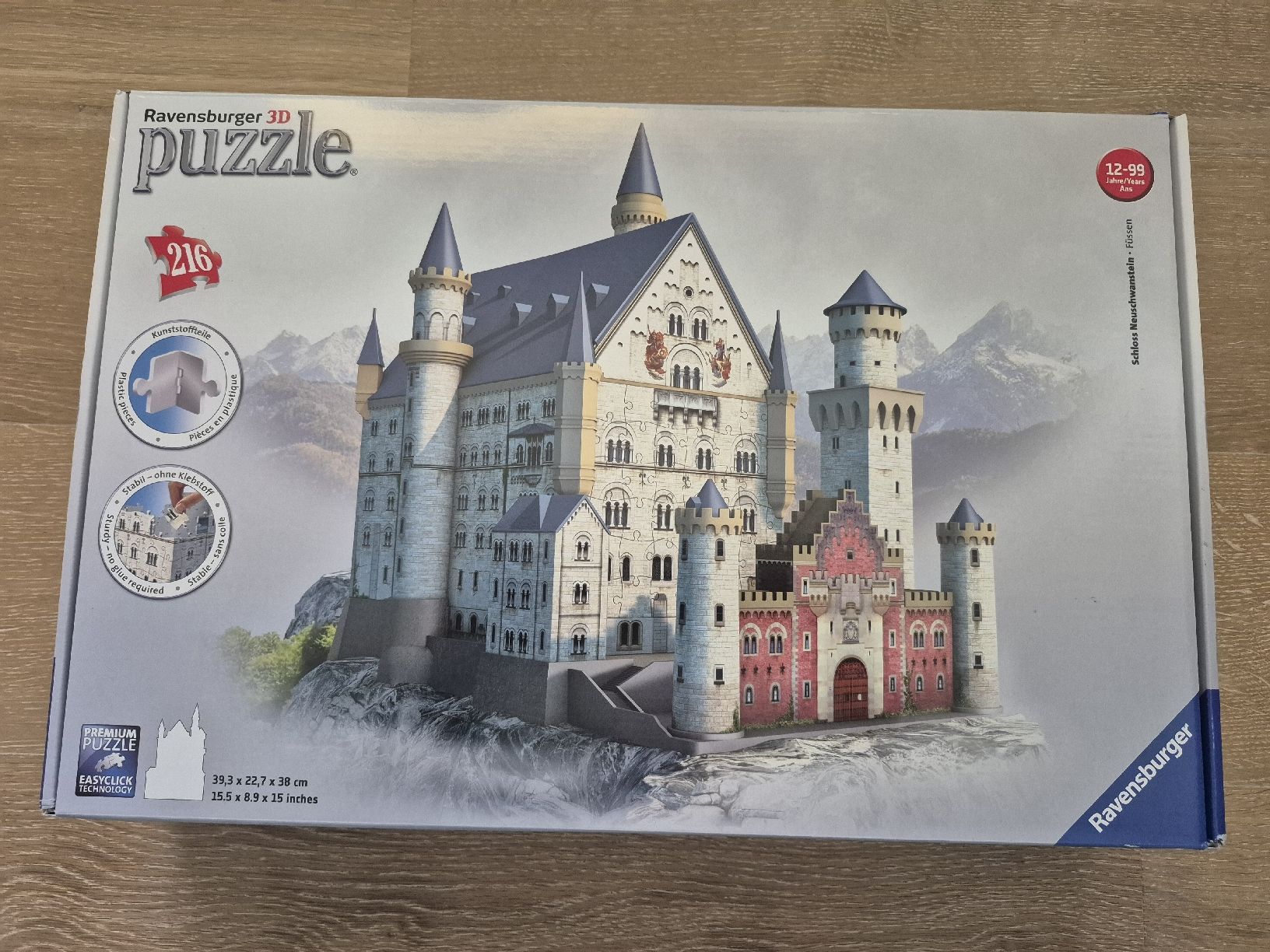 Ravensburger Puzzles: Ravensburger 3D Puzzle Schloss Neuschwanstein, 216 Teile – Gebraucht aus Embrach von Mikmi
