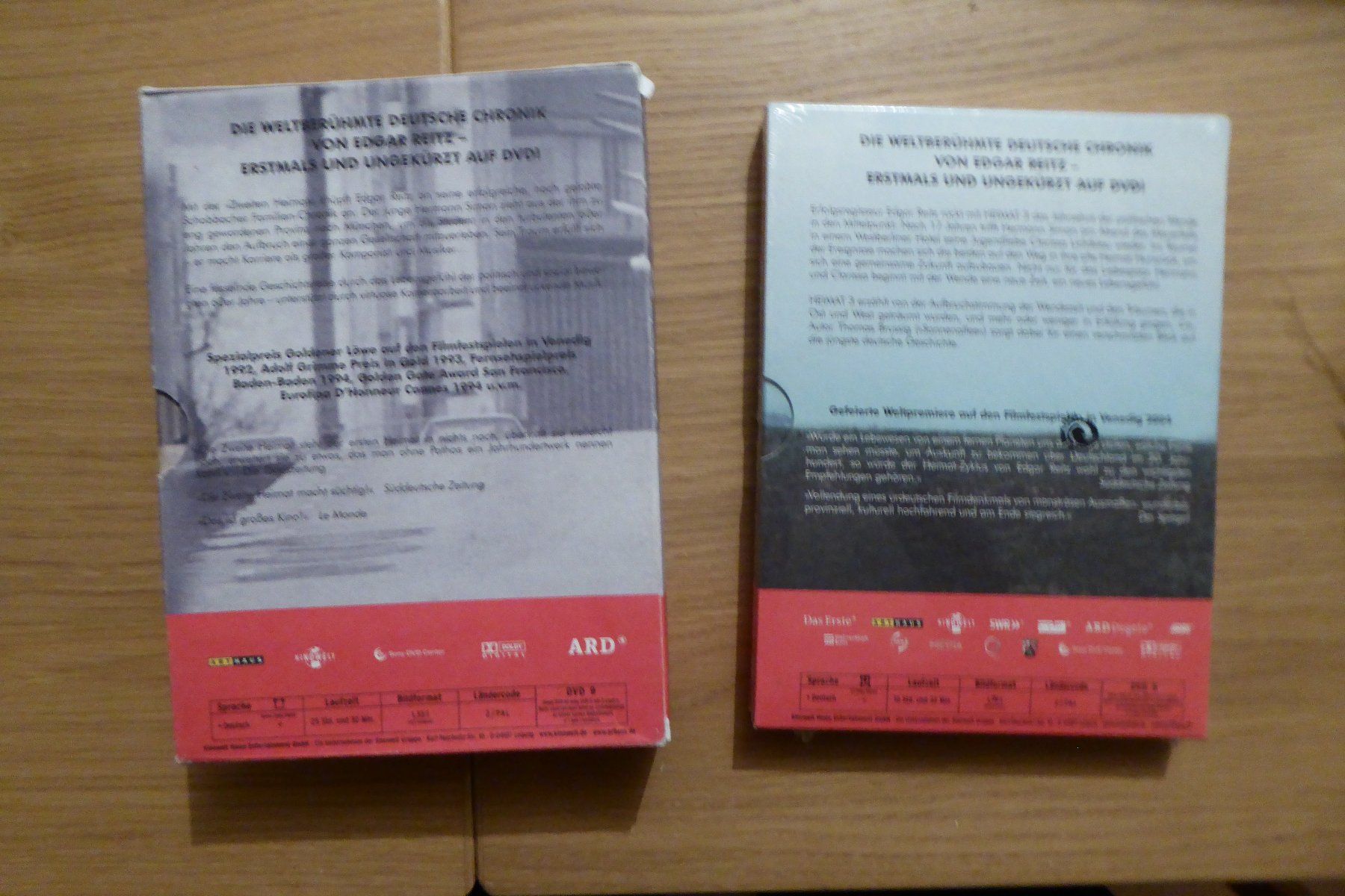 Tutti i DVDs: DVD Heimat 2 und 3 Edgar Reitz – Usato da Allschwil venduto da Summelsarium 2
