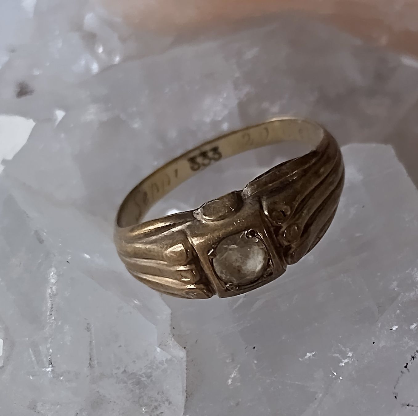 Anelli: VINTAGE RING GOLD 333 750 GOLDRING – Usato da Romanshorn venduto da Stubsinator 5