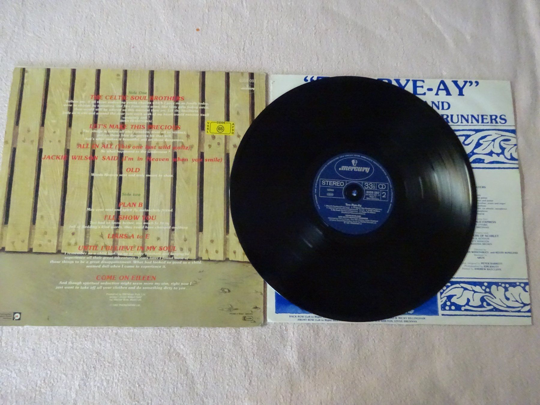 Schallplatten: DEXYS MIDNIGHT RUNNERS ** COME ON EILEEN ** SOUL REBELS – Gebraucht aus Luzern von xrayspex99 4