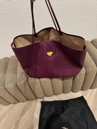 Maison Mollerus ZÜRICH Shopper Bordeaux/Lila inkl. Pochette
