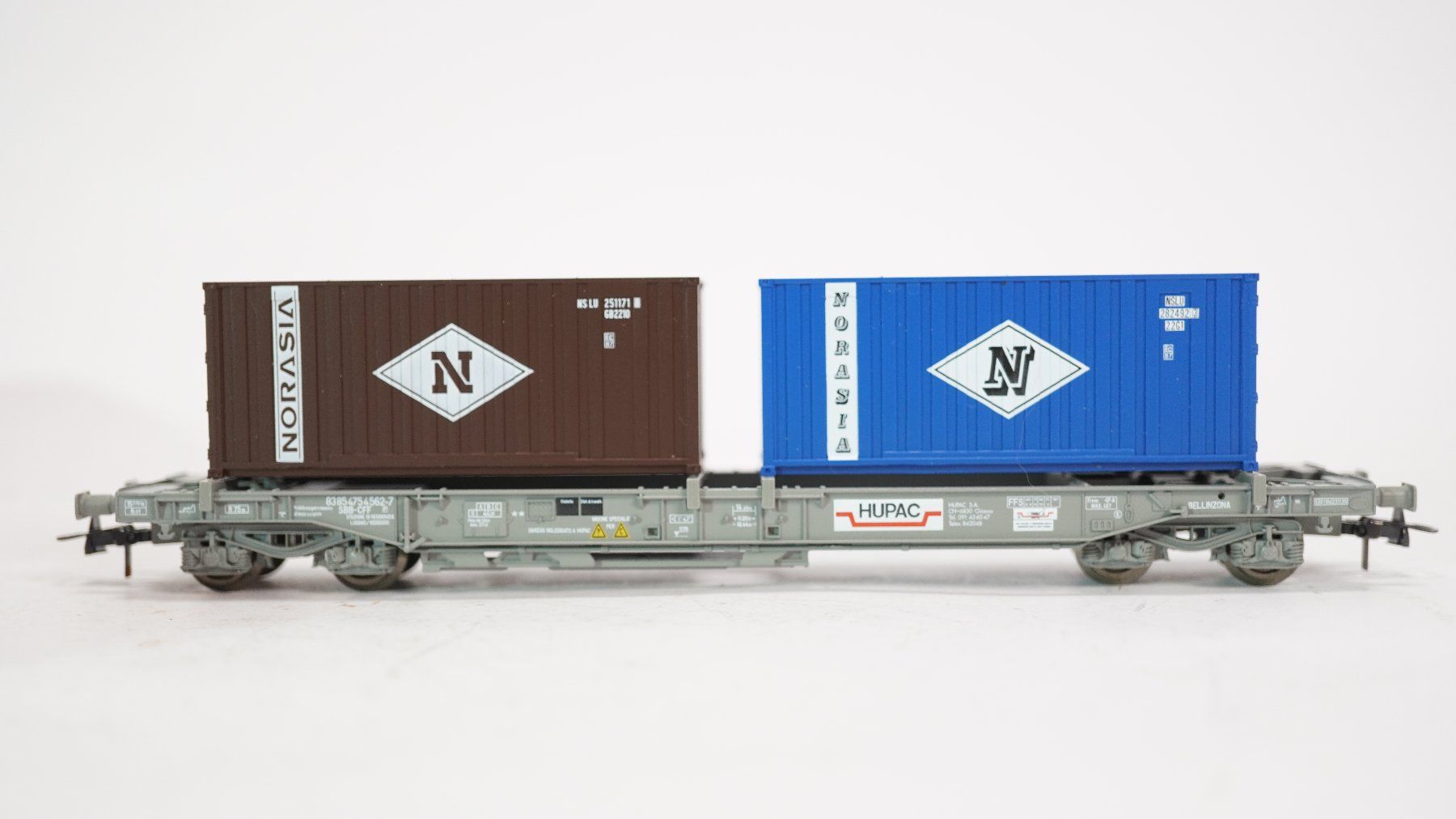 Roco Modelleisenbahnen: c1 Roco 47035 SBB Hupac Container Norasia – Gebraucht aus Uetendorf von tigermuegi 1