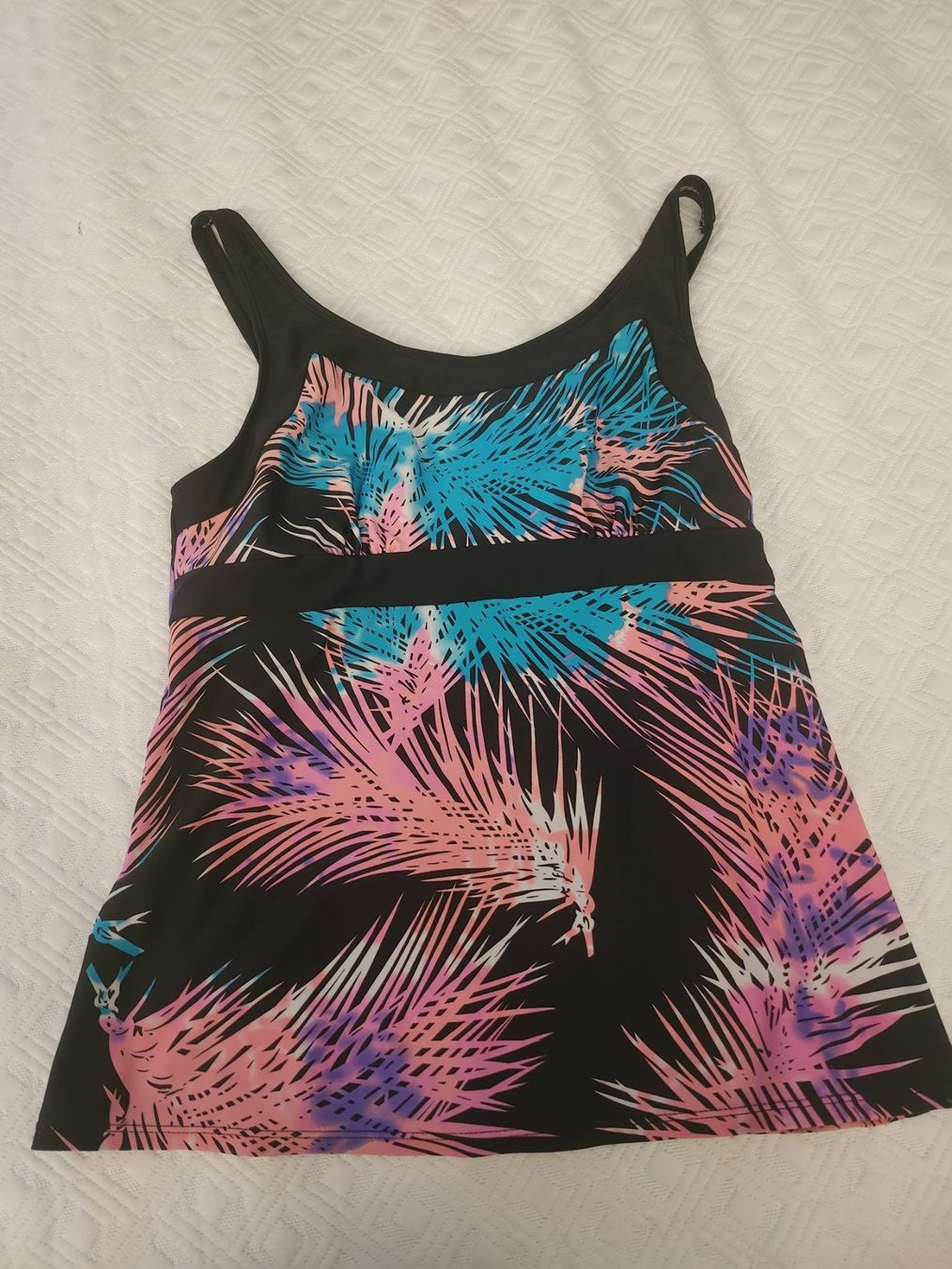 Costumi da bagno & Bikini: Sommerlicher Tankini mit Palmenmuster, Grösse 40 – Usato da Nebikon venduto da zesette 1