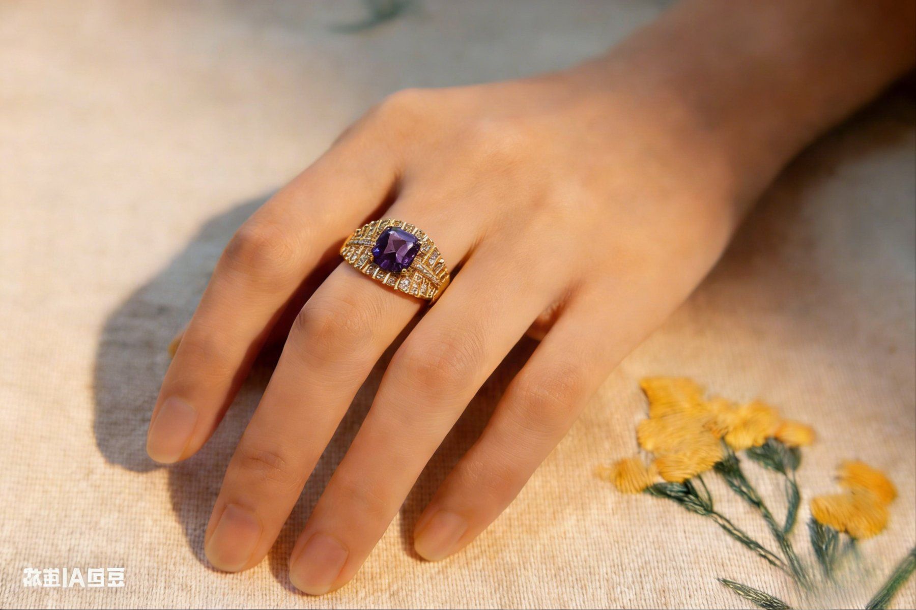 Anelli: NEW - S925 Amethyst Ring (Adjustable) – Nuovo (secondo la descrizione) da Zürich venduto da cin_wcf6 6