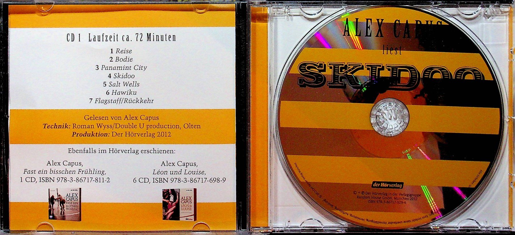 Hörbücher: CD Hörbuch Alex Capus liest Skidoo – Gebraucht aus Reitnau von Zaomir 2