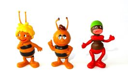 3 PVC - Figuren « Biene Maya » Schleich - von 1976