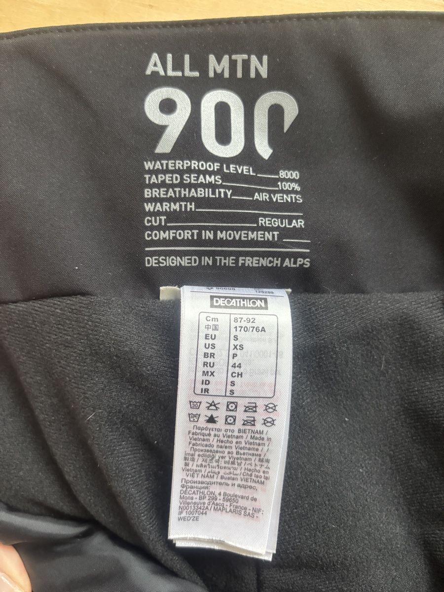 Decathlon Pantaloni: Decathlon Skihose All MTN 900, Grösse S – Usato da Hombrechtikon venduto da Redzonk 1