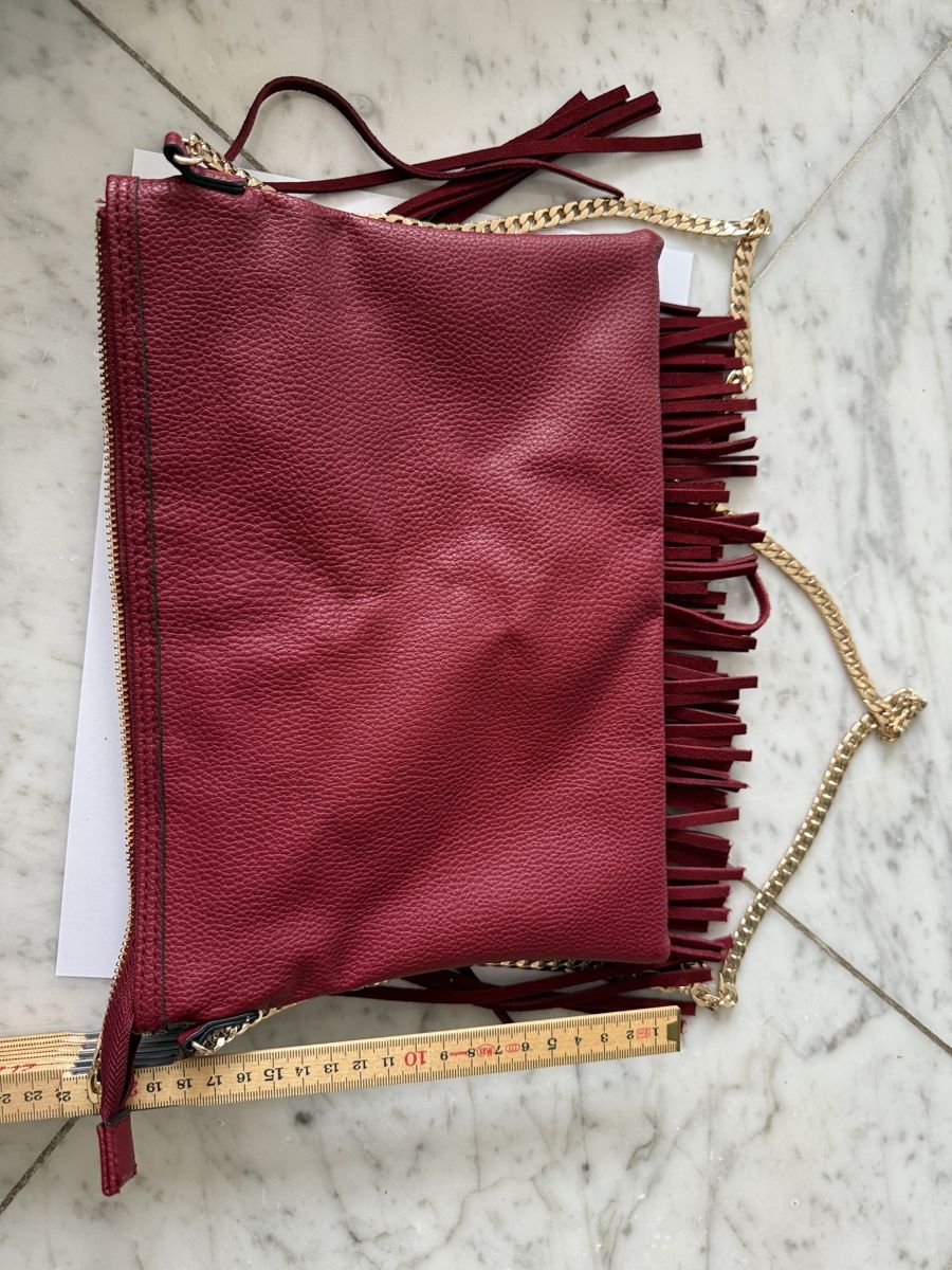 H&M Taschen für Damen: Handtasche / Umhängetasche rot mit Fransen – Gebraucht aus Seewen SO von HappyHappyHappy 2