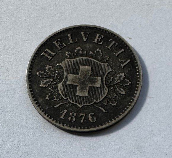 Tutti le monete: 1876 10 Rappen mit Patina – Usato da Kirchberg SG venduto da Helveticus00
