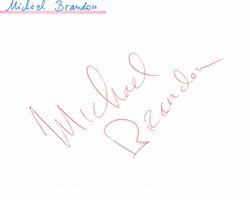 Michael Brandon 1945- Autogramm signiert Karte 10x15cm