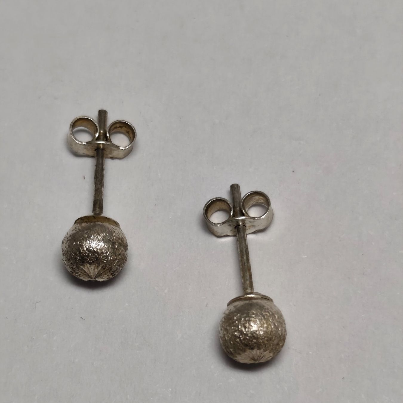 Ohrringe & -stecker: Vintage Silver silber Stud Earrings Boucles d'Oreilles #A4 – Gebraucht aus Châtelaine von Tropic.Watch2 2