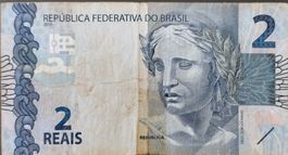 Brasilianische 2-Reais-Banknote 2010