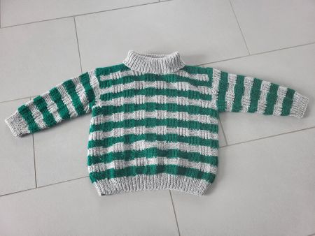 Pullover Wolle selbstgestrickt gr. 104 110 116