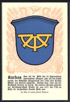 Rorbas, Wappen auf Ähren-Ornamenten, Si