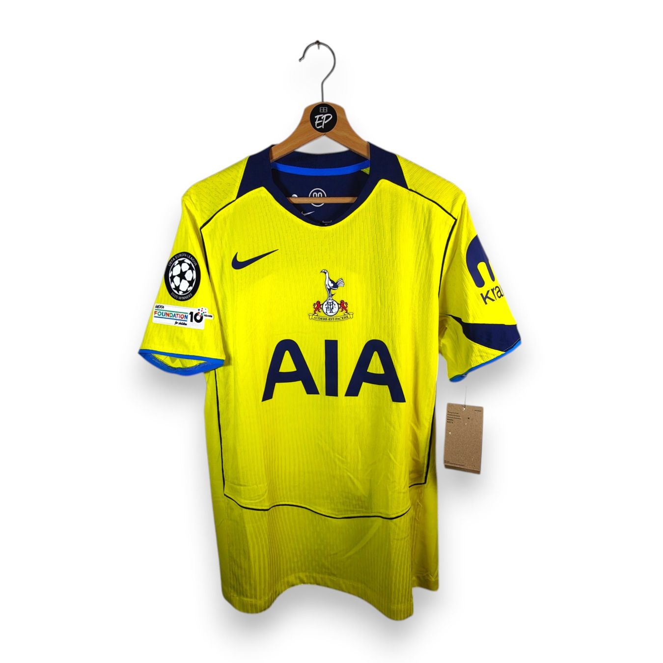 Tottenham Canottiere & Pantaloni: Original 2025-26 Tottenham Third Trikot PV Richarlison – Nuovo e nell'imballaggio originale da Martigny venduto da eternalpitch 1