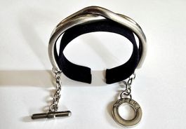 AGATHA Bracelet Vintage, Argenté Torsadé Fermoir T. 6cm dm