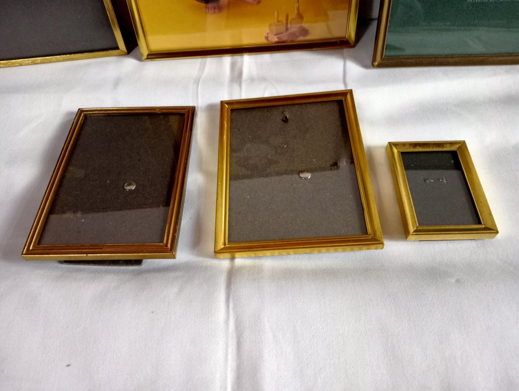 Cornici: 6er Set "Jyden" Bilderrahmen Messing Flachglas 3 Größen – Usato da Oberdorf BL venduto da Barocki888 7