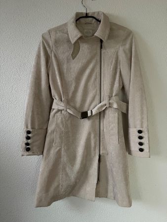 GRIGIO PERLA M  /NP230CHF Trenchcoat Velours Samt