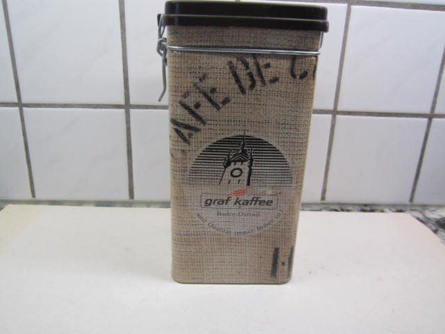 Barattoli: Vorratsdose-Blechdose-Graf-Kaffee Baden-Dättwil. – Usato da Mellingen venduto da Wupper 1