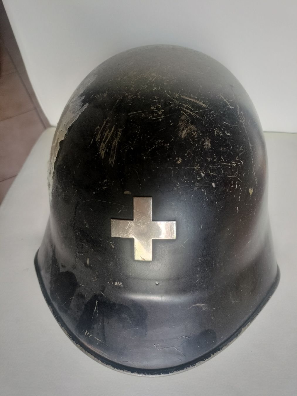 Schweizer Armee Uniformi & Effetti personali: Schweizer Armee Militär Feuerwehr Stahlhelm – Usato da Schwanden Sigrisw venduto da cadieux71