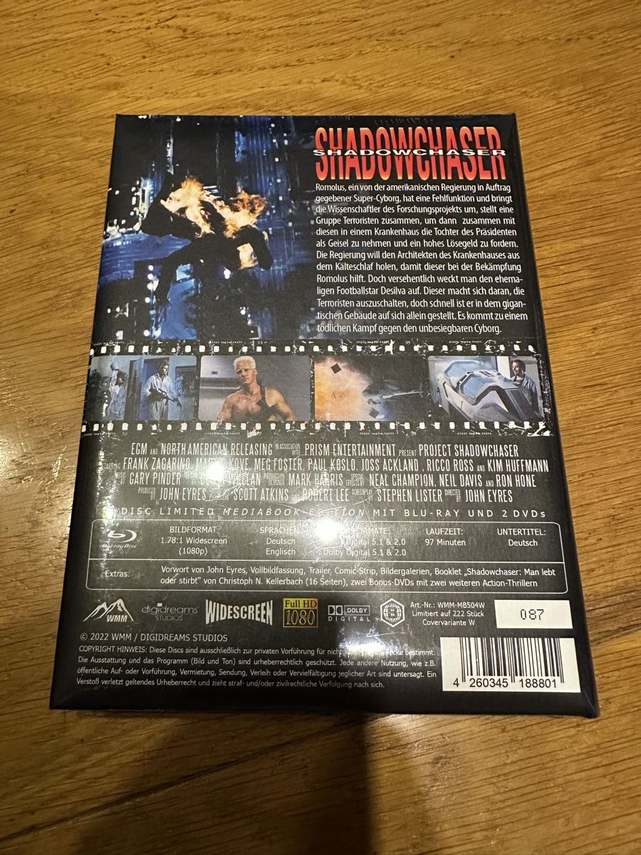 Tutti i DVDs: Shadowchaser Mediabook wattiert neu OVP – Nuovo e nell'imballaggio originale da Benken ZH venduto da Audi-erich 1
