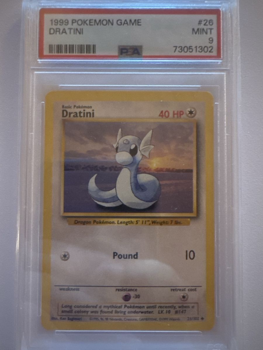 Pokémon Sammelbilder & Trading cards: Carte Pokémon Dratini 1999 PSA 9 MINT 26 – Gebraucht aus La Croix (Lutry) von gabe-ju