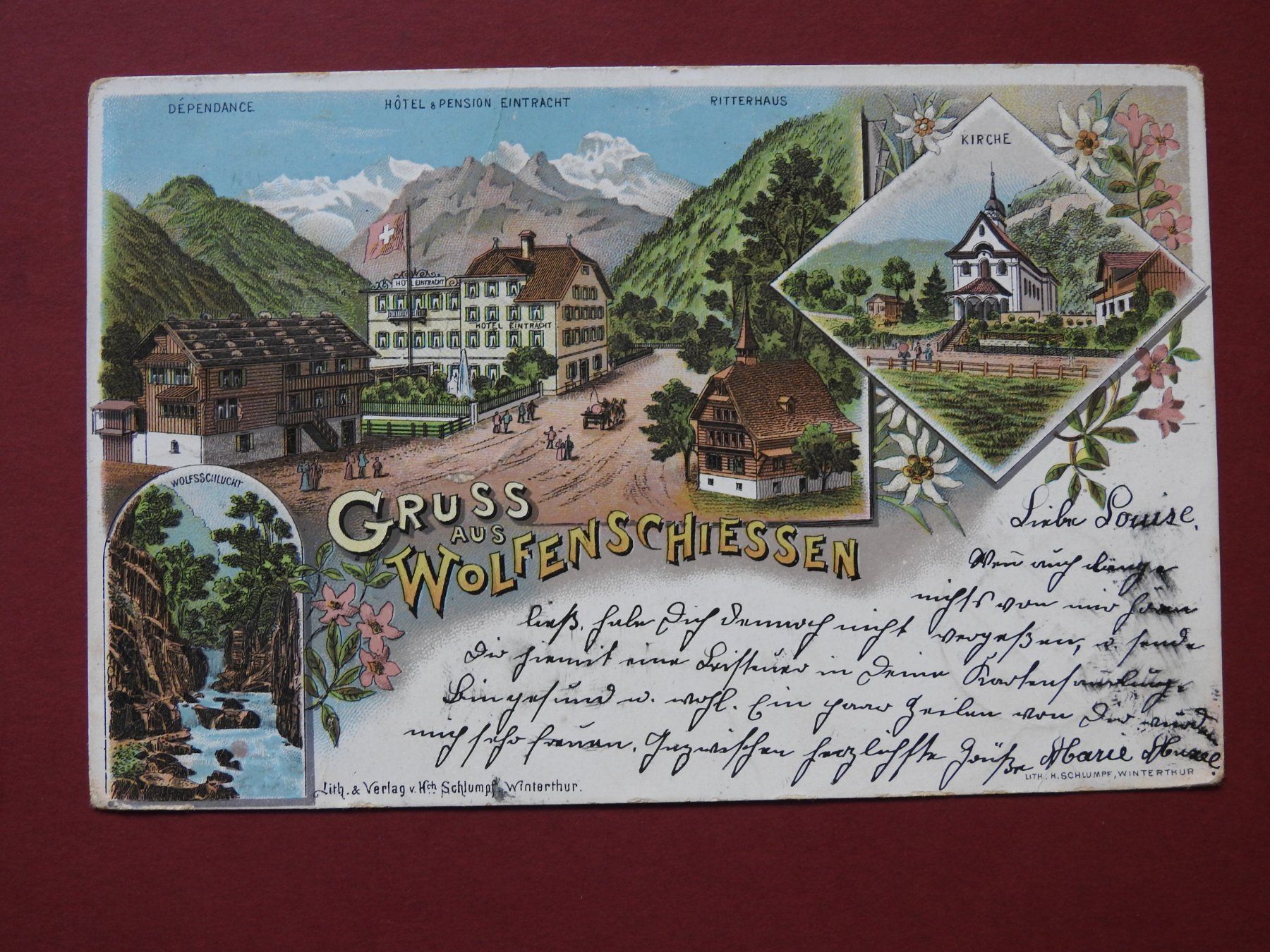 Cartoline postali: Gruss aus Wolfenschiessen NW – Usato da Rain venduto da 999-800-K