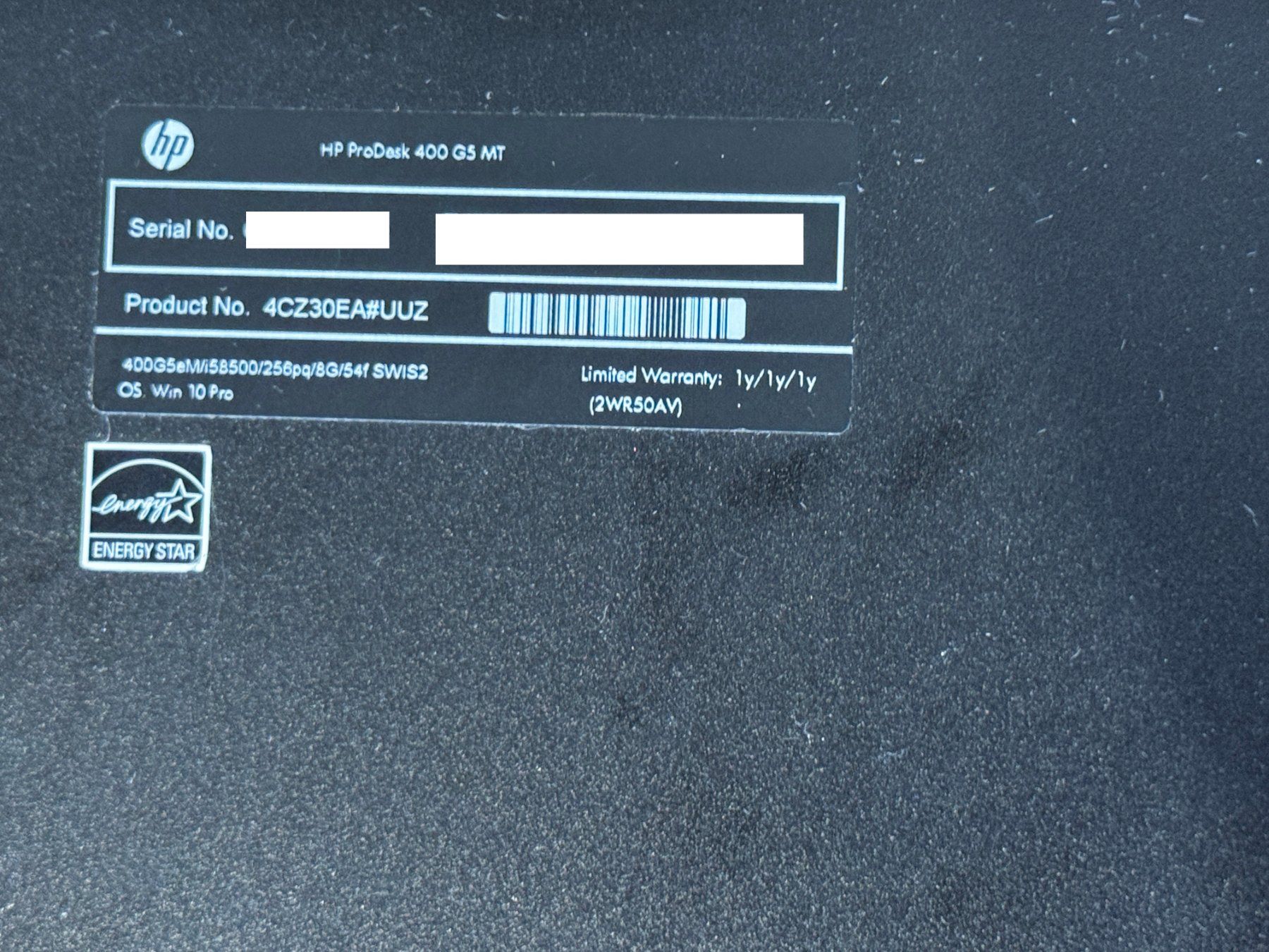Hewlett Packard PC: HP ProDesk 400 G5 MT – Usato da Flawil venduto da lightstorm77 2