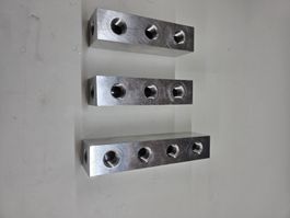 3stk. Alu Blöcke für Druckluft verteiler 