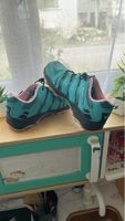 Robuste Wanderschuhe türkis/rosa