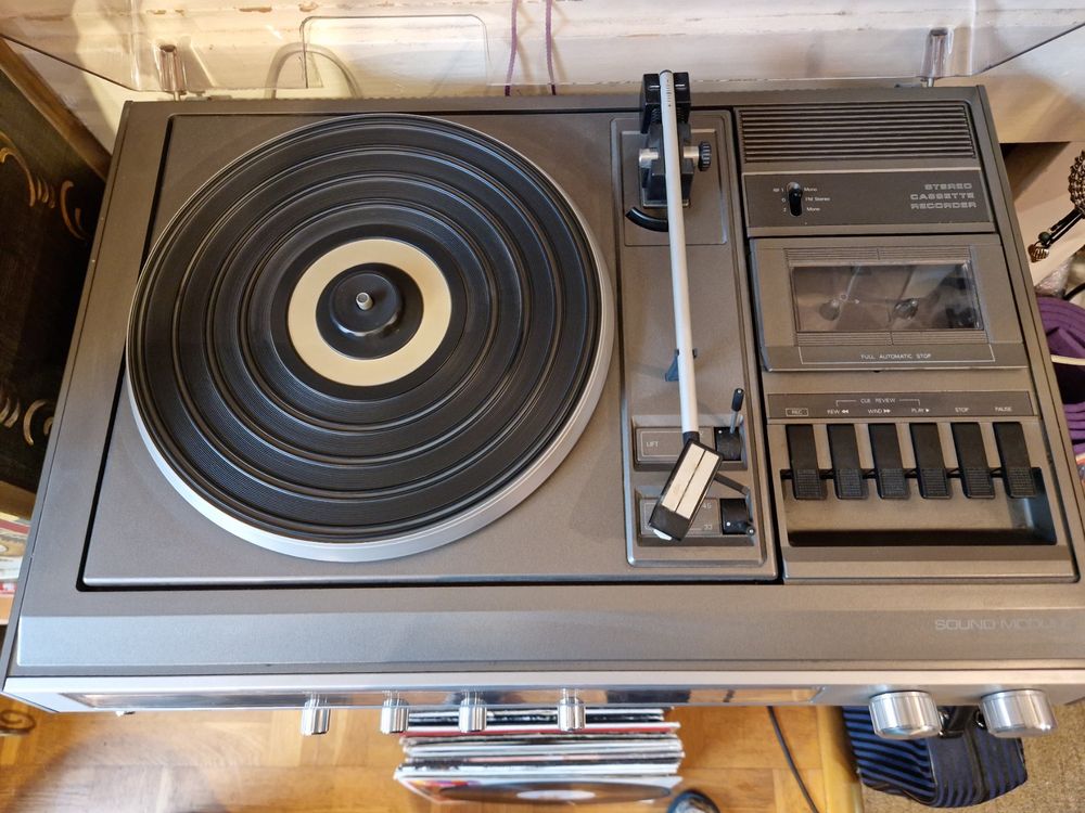 Lot Boutons Et Contrepoids Pour Platine Philips 22AH974 Home Stereo Music Center - Occasion