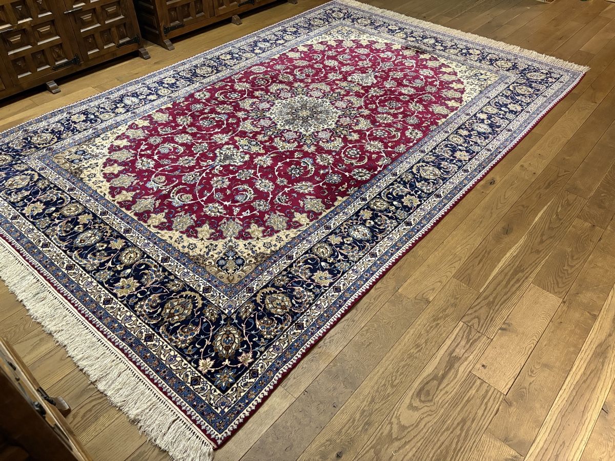 Tapis: Luxus Seidenteppich Isfahan - Perserteppich – D'occasion à Bennau par Mayer_Carpets 1