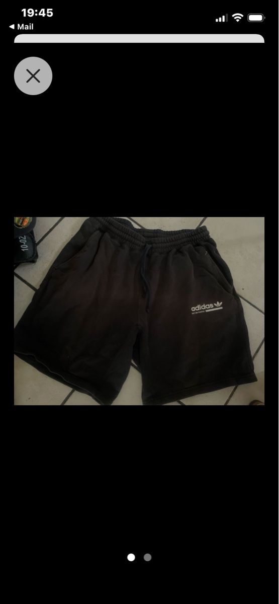 Adidas Hosen: Schwarze Adidas Baumwoll-Shorts, Gr.M – Gebraucht aus Obergerlafingen von cabo4