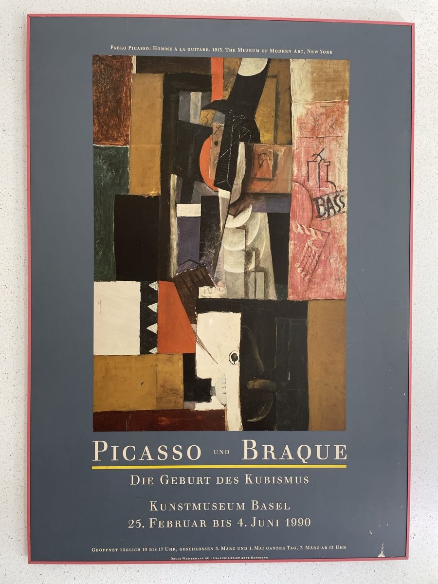 Poster & Bilder: Picasso und Braque -Kunstmuseum Basel -1990 – Gebraucht aus Basel von RAMSESSOLEIL 1