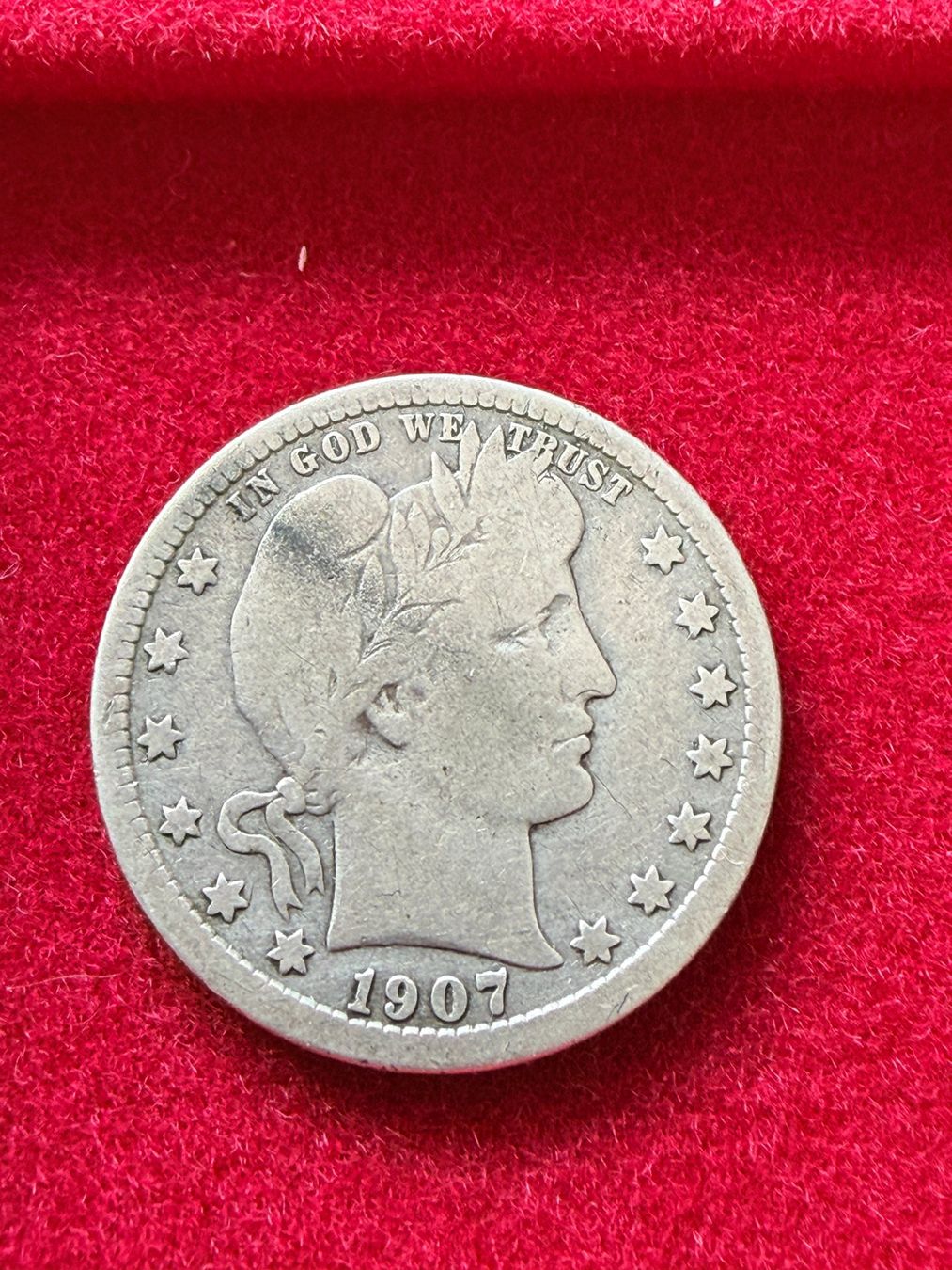 Tutti le monete: Quartter Dollar USA 1907 Barber - Silber 900/1000 – Usato da Gams venduto da Rhi-Taler