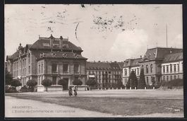 Neuchatel, L'Ecole de Commerce et l'Univ
