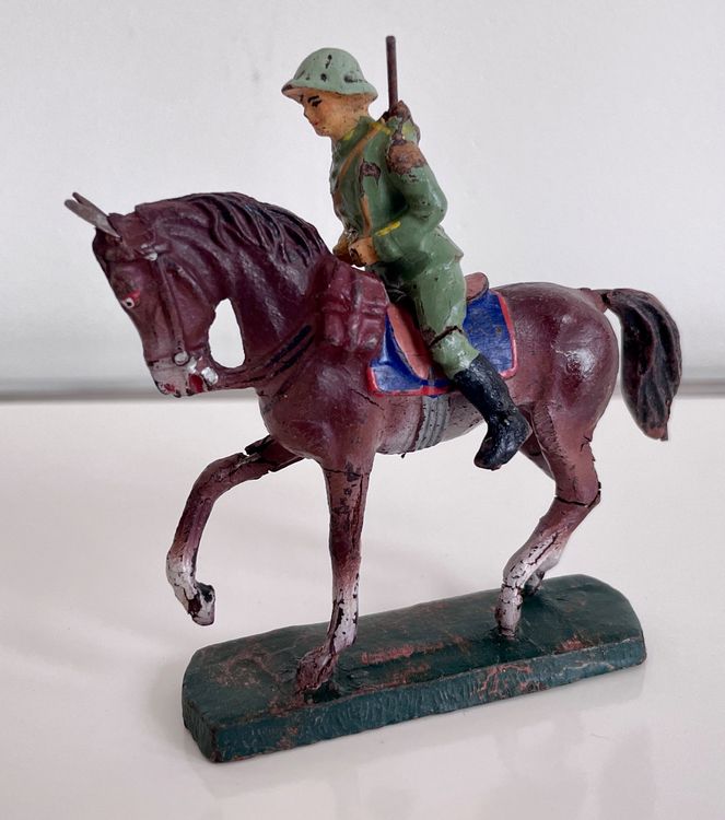 1x Reiter mit Pferd Elastolin Wehrmacht WWII 5