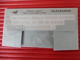 Télégramme République Francaise 1967, Bahnbillett 1966