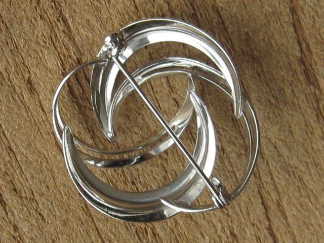 Spille & Fermagli: Vintage Brosche Silber 925 TEKA Rosette Blüte – Usato da Ermatingen venduto da Decovin 3