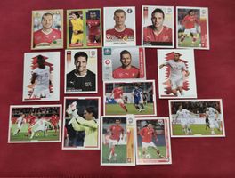 15x Panini Sticker Schweiz / FC Basel Legenden 2008-2016