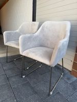 4x Westwing Samt Stühle